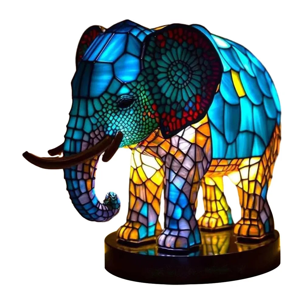 LumiFaune - Lampe 3D en Verre Animal Décoratif - Rynova