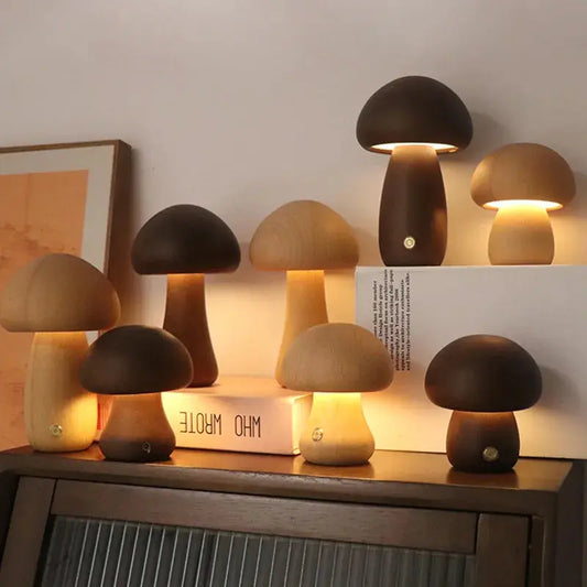 Lampe Tactile Champignon, Lumière Douce et Apaisante - Rynova