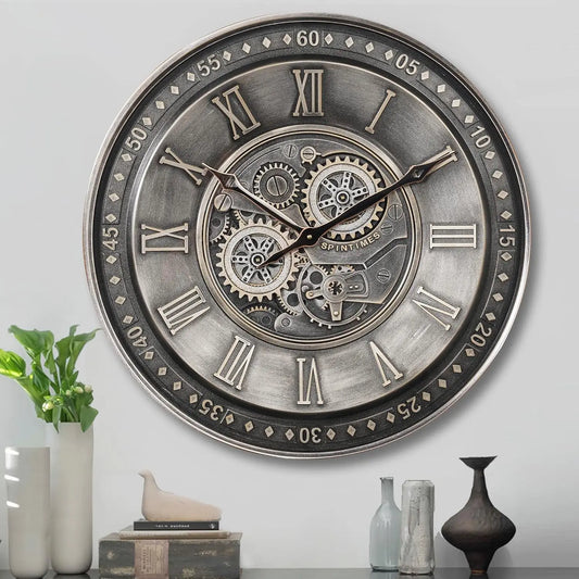 Horloge ÉnergiePlus – Horloge Murale à Piles Minimaliste - Rynova