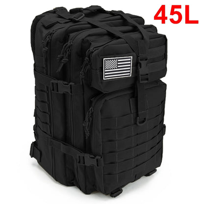 TacticalPro – Sac à Dos Tactique Homme 30L/45L pour Randonnée, Survie et Chasse - Rynova