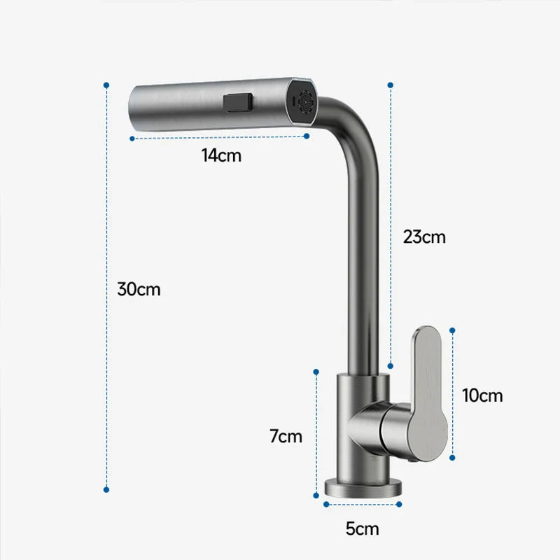 AquaStyle - Robinet Cuisine Cascade Rotatif - Rynova