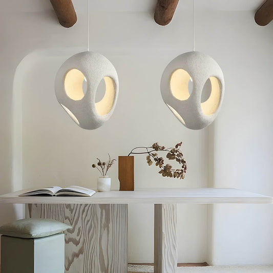 LumiSerein – Suspension Wabi Sabi en polystyrène pour une décoration minimaliste - Rynova