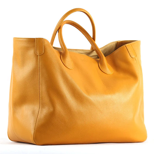 LuxeFemme - Sac Cabas Oversize Élégant en Cuir - Rynova