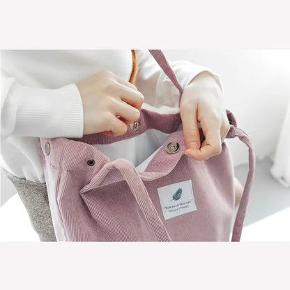 Sac Épaule Femme en Velours Côtelé Chic – Élégance Durable et Fonctionnelle - Rynova