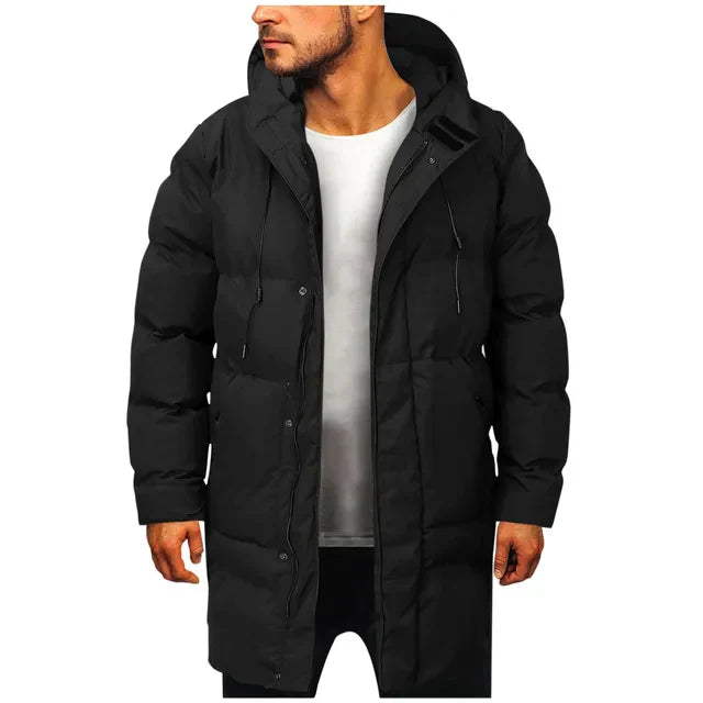 ArcticStyle - Parka long gris pour hommes, chaud et élégant - Rynova