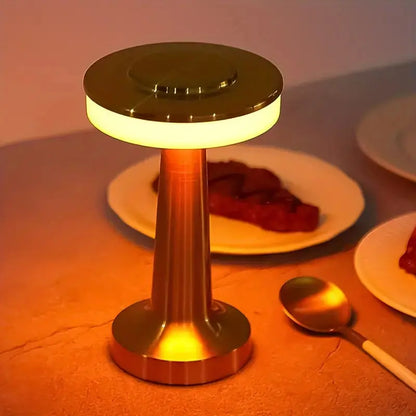 RetroGlow - Lampe de table stylée, multifonctionnelle et rechargeable - Rynova