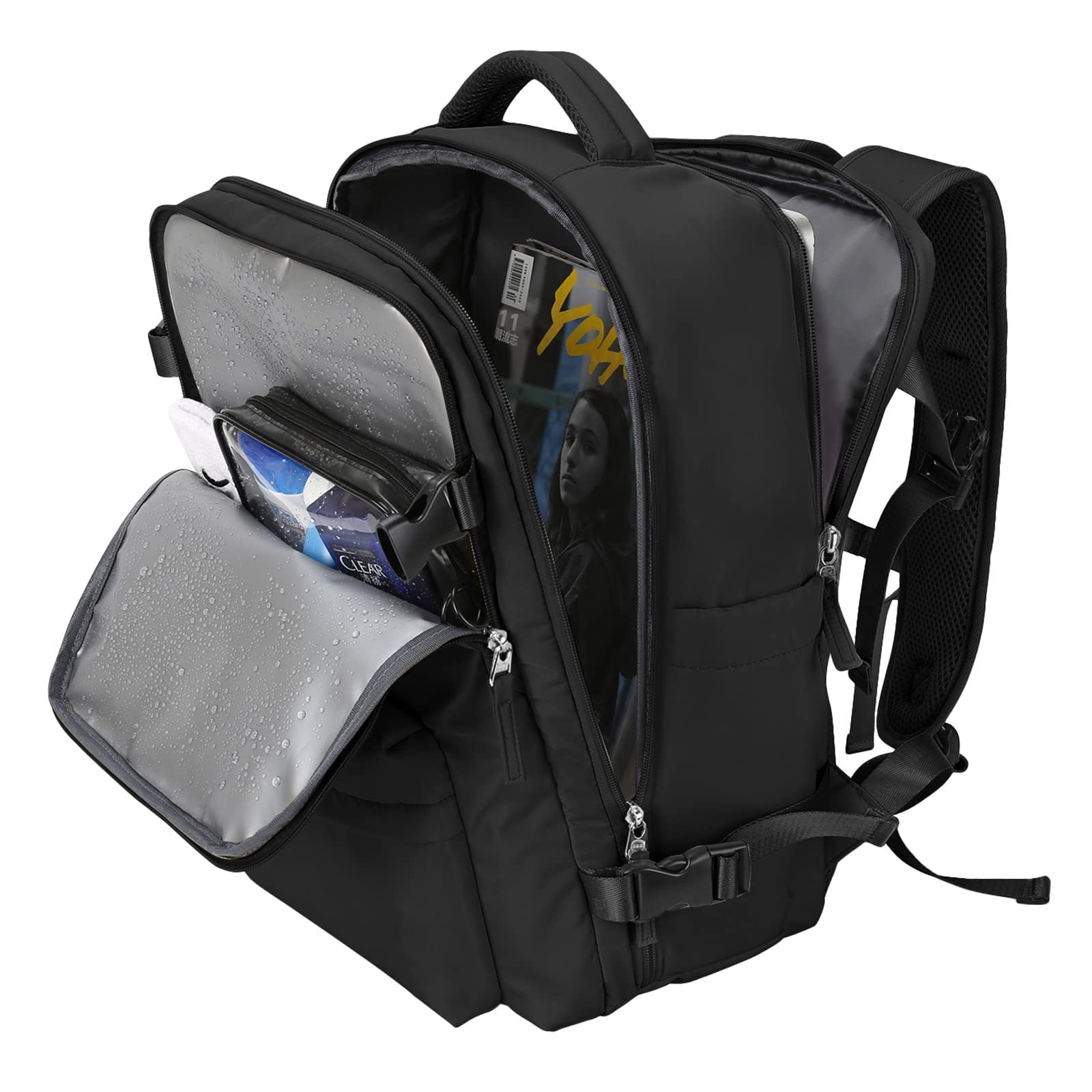 AventureX – Sac à Dos de Voyage Multifonction 35L avec Compartiment à Chaussures et Port de Charge USB - Rynova