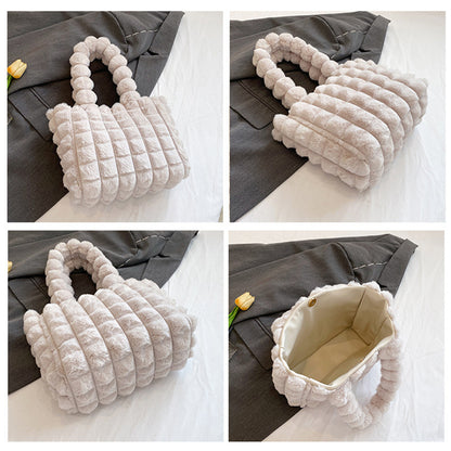 Sac Luxe Étoilé - Sac à Main en Peluche Haute Capacité - Rynova