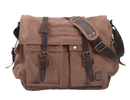 Sac Messenger Résistant en Toile et Cuir – Élégance Robuste - Rynova