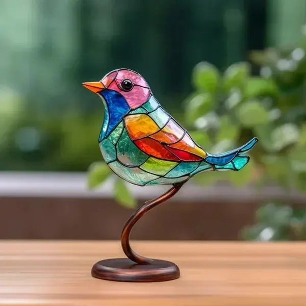 ArtVerre - Oiseaux en Verre Coloré Élégants pour une Décoration Raffinée - Rynova