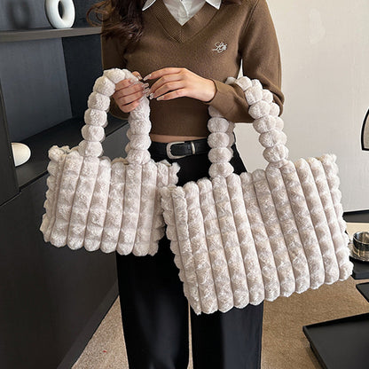 Sac Luxe Étoilé - Sac à Main en Peluche Haute Capacité - Rynova