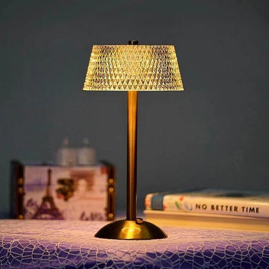 LumiCristal – Lampe de Table Sans Fil Élégante - Rynova