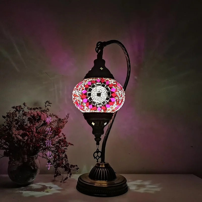 LumièreArt - Lampe de Table en Mosaïque Turque avec Design Art Déco - Rynova