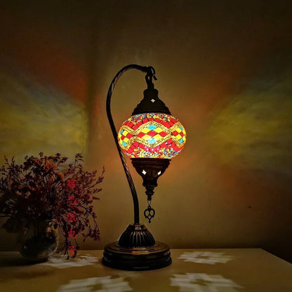 LumièreArt - Lampe de Table en Mosaïque Turque avec Design Art Déco - Rynova