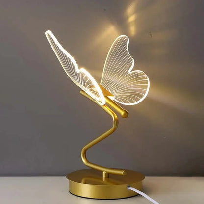 PapillonLumière - Lampe de Table Design Luxe en Forme de Papillon - Rynova