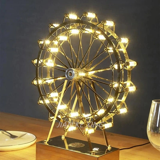 LumiRoue – Lampe de Table LED en Forme de Grande Roue de Designer - Rynova