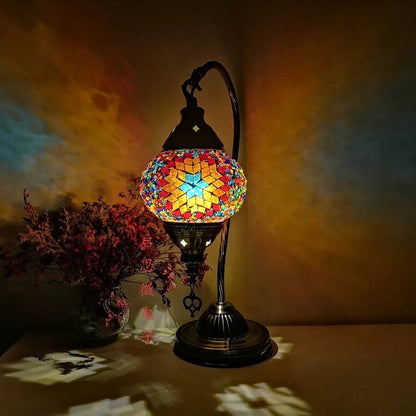 LumièreArt - Lampe de Table en Mosaïque Turque avec Design Art Déco - Rynova