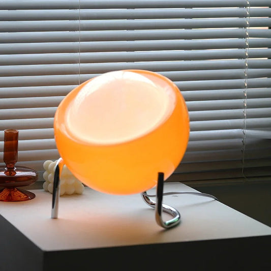 LumièrePlénitude - Lampe de Table en Verre Style Bauhaus pour Ambiance Artistique - Rynova