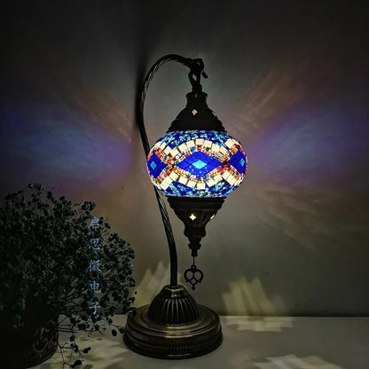 LumièreArt - Lampe de Table en Mosaïque Turque avec Design Art Déco - Rynova