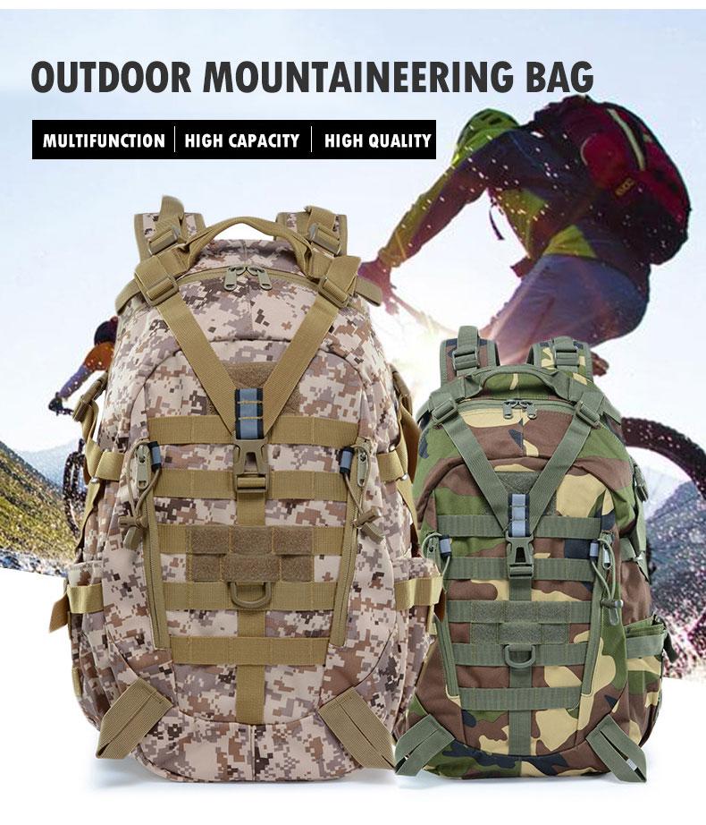 Sac à Dos Tactique Extérieur Militaire - Résistant Aventure - Rynova