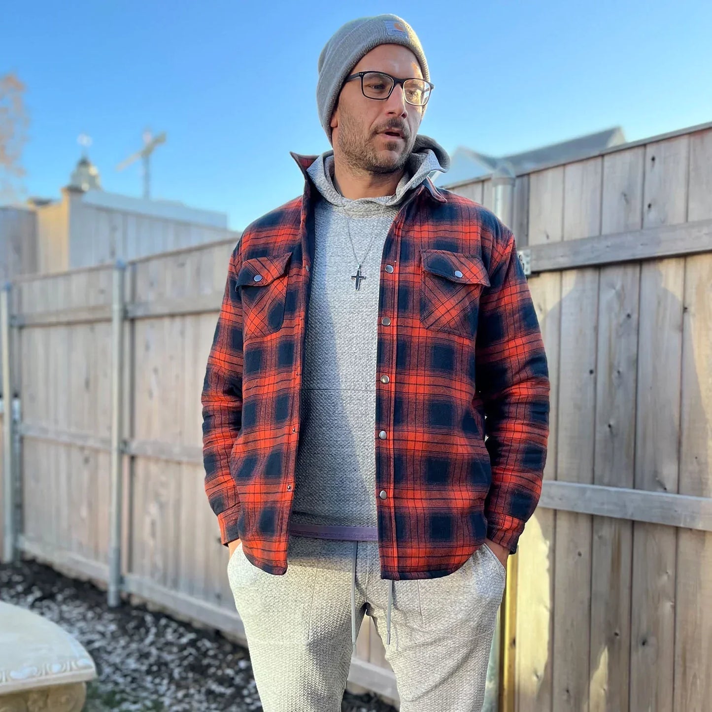LuxeWear - Veste en flanelle chaude et élégante pour l'hiver - Rynova