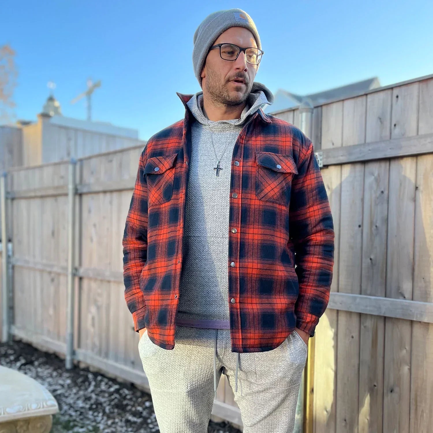 LuxeWear - Veste en flanelle chaude et élégante pour l'hiver - Rynova