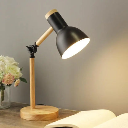 NordicGlow - Lampe de Bureau en Bois Style Scandinave - Rynova