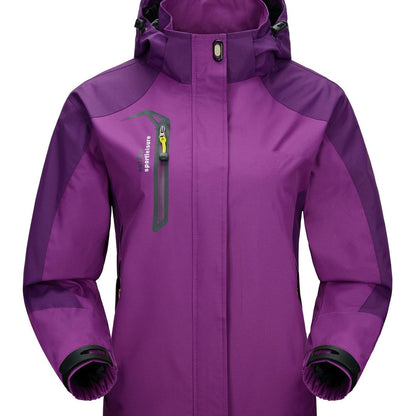 Aventure Élite - Veste de randonnée imperméable violette pour tous temps - Rynova